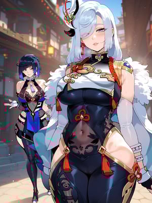 [Miyu] - Yelan x Shenhe- Hydro Meets Cryo (genshin impact)_139_upscaled_extras_11