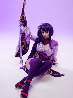 Lady Melamori - Raiden Shogun Lingerie (Full Set)_69