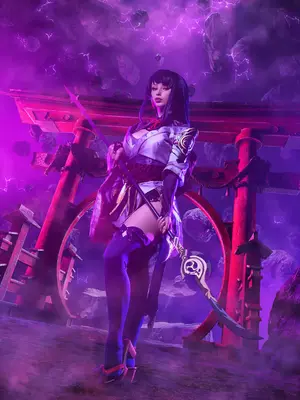 Lady Melamori - Raiden Shogun Lingerie (Full Set)_08