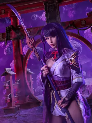 Lady Melamori - Raiden Shogun Lingerie (Full Set)_13