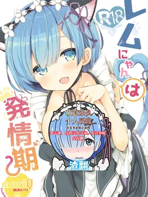 (みみけっと35) [moriQ (森あいり)] レムにゃんは発情期 (Re：ゼロから始める異世界生活) [萌意永久人个人汉化]