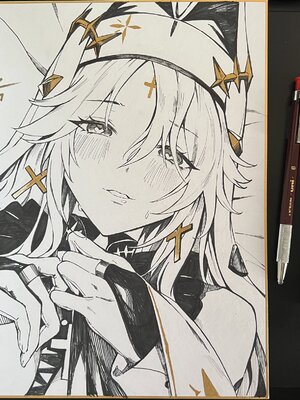 [Noir Complex (NRノワール)]指揮官&紅蓮&レッドフードと面談する (勝利の女神：NIKKE)[中国翻訳]_090