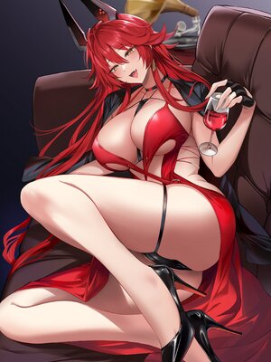 [Noir Complex (NRノワール)]指揮官&紅蓮&レッドフードと面談する (勝利の女神：NIKKE)[中国翻訳]_095