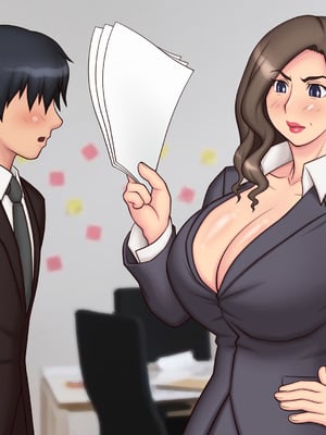 [逝印乳業 (逝印)] パワハラ女上司に出張先の旅館でブチ切れお仕置きエッチ!!_005