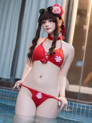 屿鱼 - Sakura 水着_36