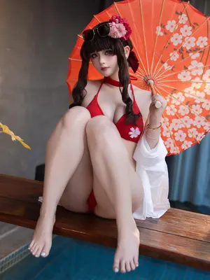 屿鱼 - Sakura 水着_28