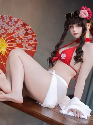 屿鱼 - Sakura 水着_23