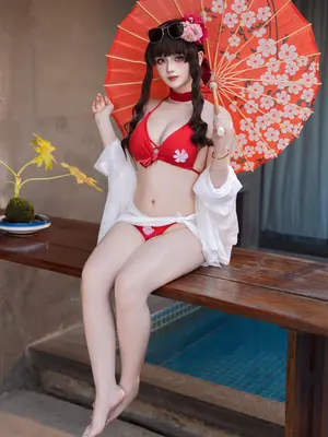 屿鱼 - Sakura 水着_49