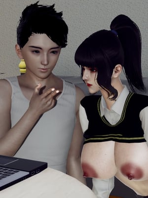 [3D]妈妈和未婚妻沦为小男孩的肉便器_013