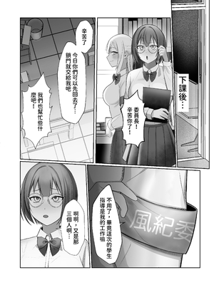 [ふきこぼし(津tu裏)] ふたなり風紀委員長VS痴女ギャルハーレム〜校則違反を注意したらギャル三人に誘惑された件〜 [中国翻訳]_68