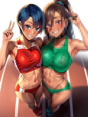 (同人CG集) [G.B.F] 淫魔学園陸上部 1+2