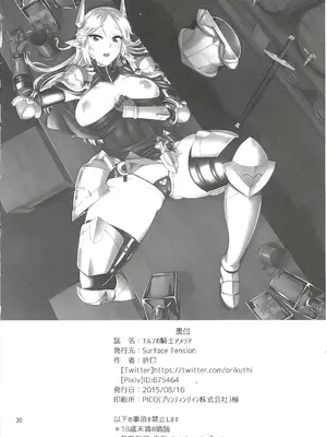 (C88) [Surface Tension (折口)] エルフの騎士アメリア (オリジナル) [中国翻訳]_30