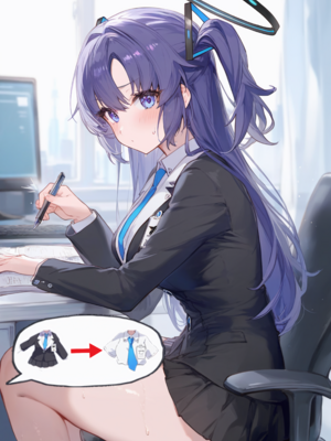[gray] Hayase Yuuka 1(Blue Archive)[patreon] [AI Generated]_10