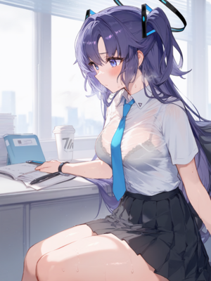 [gray] Hayase Yuuka 1(Blue Archive)[patreon] [AI Generated]_13