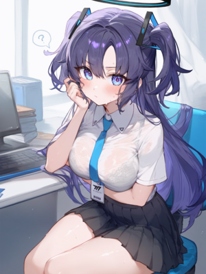 [gray] Hayase Yuuka 1(Blue Archive)[patreon] [AI Generated]_14