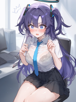 [gray] Hayase Yuuka 1(Blue Archive)[patreon] [AI Generated]_15