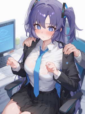 [gray] Hayase Yuuka 1(Blue Archive)[patreon] [AI Generated]_17
