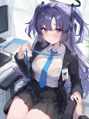 [gray] Hayase Yuuka 1(Blue Archive)[patreon] [AI Generated]_18