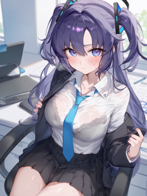 [gray] Hayase Yuuka 1(Blue Archive)[patreon] [AI Generated]_19
