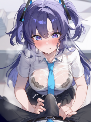 [gray] Hayase Yuuka 1(Blue Archive)[patreon] [AI Generated]_29