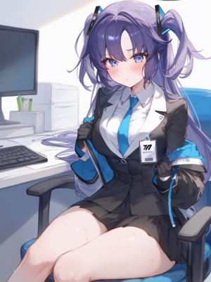 [gray] Hayase Yuuka 1(Blue Archive)[patreon] [AI Generated]_3