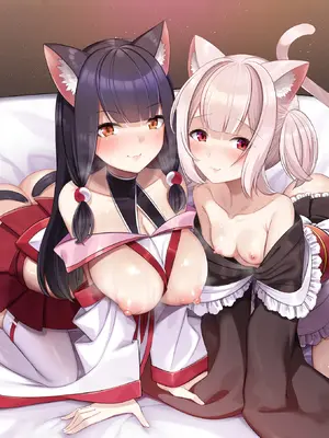 [ふれぼコミック(針金紳士)] 巨乳巫女姫と美乳従者が揃って子種を求めてくるケモミミ絶頂ハーレムエッチ 〜男が産まれない異世界へ召喚された俺がヒロインを充てがわれて子作り_02