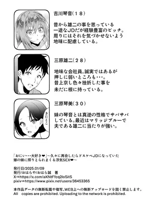 [おはらや (おはら誠)] 「おにい...大好き♥」〜久々に再会したらドスケベJDになっていた嫁の妹に搾りとられまくる浮気SEX♥〜_85