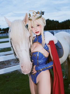 Puypuy プィプィ (Puypuychan) cosplay Artoria Lancer - FateGrand Order_029