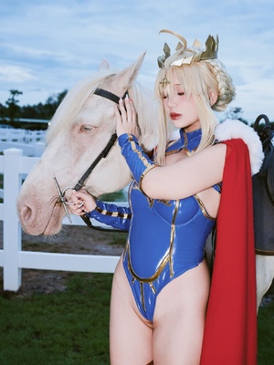 Puypuy プィプィ (Puypuychan) cosplay Artoria Lancer - FateGrand Order_014