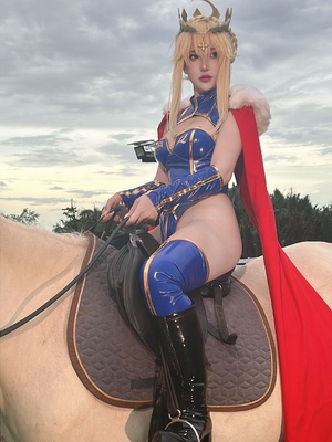 Puypuy プィプィ (Puypuychan) cosplay Artoria Lancer - FateGrand Order_003