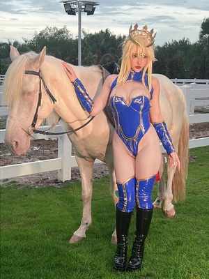Puypuy プィプィ (Puypuychan) cosplay Artoria Lancer - FateGrand Order_004