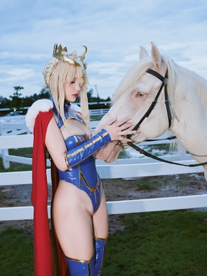 Puypuy プィプィ (Puypuychan) cosplay Artoria Lancer - FateGrand Order_012