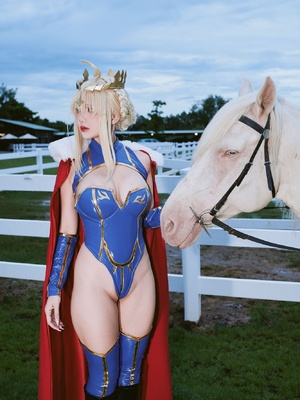 Puypuy プィプィ (Puypuychan) cosplay Artoria Lancer - FateGrand Order_021