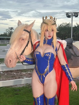 Puypuy プィプィ (Puypuychan) cosplay Artoria Lancer - FateGrand Order_166