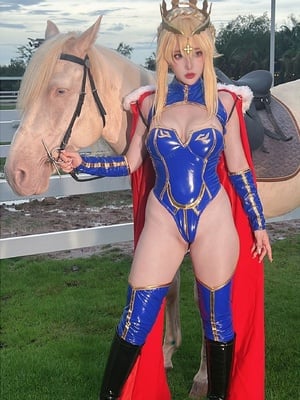 Puypuy プィプィ (Puypuychan) cosplay Artoria Lancer - FateGrand Order_174