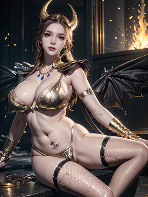 [AI绘画] 比比东 禽趣吊带蕾丝_21