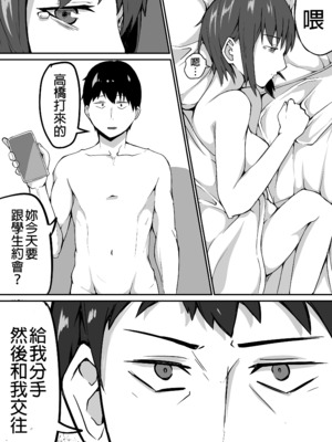 [鬼塚クリス] 生徒とナイショで純愛エッチしてたら同僚の教師にバレて寝取られる美人女性教師の話｜美女老師與學生密會純愛上壘後遭教師同事撞見而不得已跟他上床的故事 [中文] [無修正]_0070