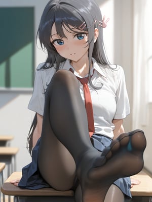 [Misaaki] 樱岛麻衣-制服足交 Sakurajima_Mai [AI Generated]