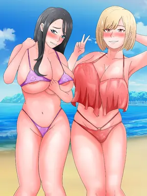 [てぃが。] 海でチャラ男に抱かれた人妻たち_50