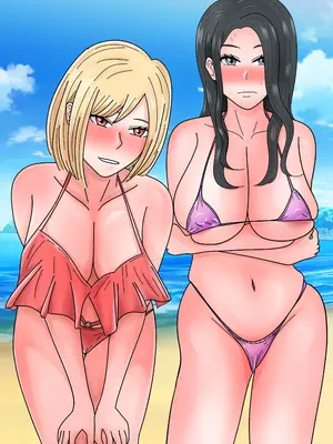 [てぃが。] 海でチャラ男に抱かれた人妻たち_49