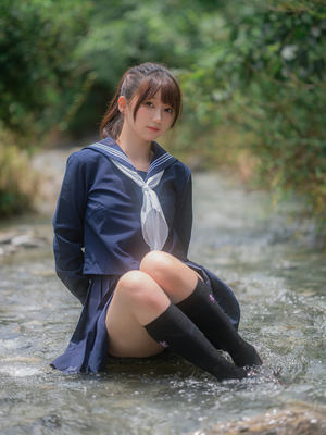 [しずく（原魔物喵）] 川で水遊び_00015