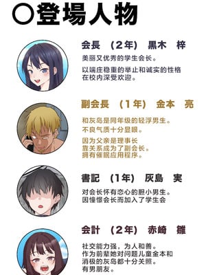 [白猫屋] 催眠チャラ男と寝取られ生徒会 NTR2 [心海汉化组]_02