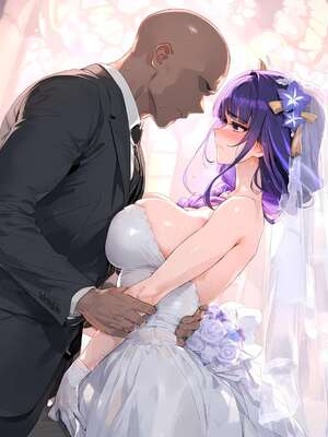 [Ecchi AI] Raiden Shogun x Wedding Dress (AI Generated)_00000083