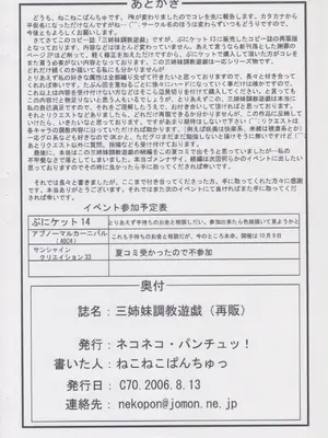 [ネコネコ・パンチュッ! (ねこねこぱんちゅっ)] 三姉妹調教遊戯 [有条色狼汉化]_29