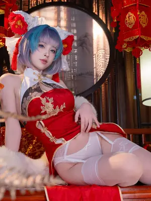 清水由乃 - 碧蓝航线 柴郡 新春旗袍_36
