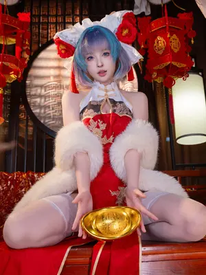 清水由乃 - 碧蓝航线 柴郡 新春旗袍_33