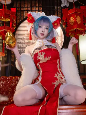清水由乃 - 碧蓝航线 柴郡 新春旗袍_34