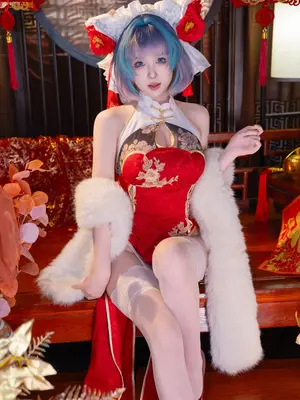 清水由乃 - 碧蓝航线 柴郡 新春旗袍_65