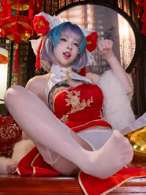 清水由乃 - 碧蓝航线 柴郡 新春旗袍_26