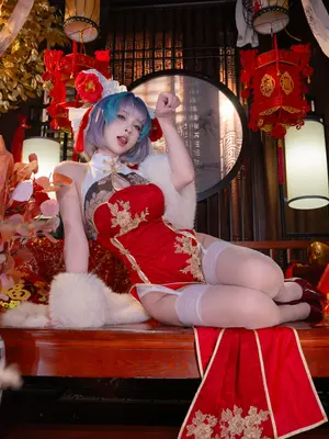 清水由乃 - 碧蓝航线 柴郡 新春旗袍_49